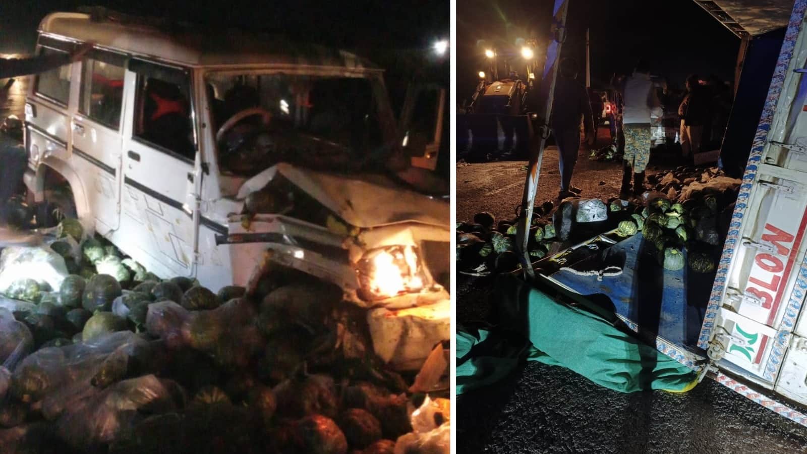 सतना में सड़क हादसा।