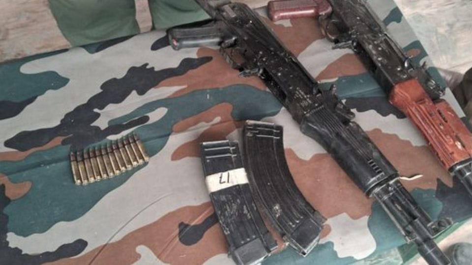 Security forces recovered huge quantity of arms and ammunition in Kupwara