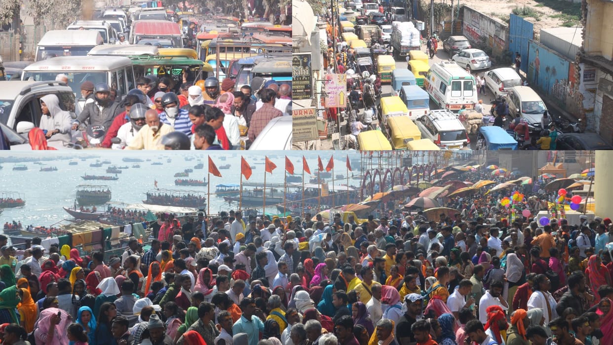 Mahakumbh reverse impact traffic jam on highways and Varanasi roads and Ghazipur Varanasi border sealed