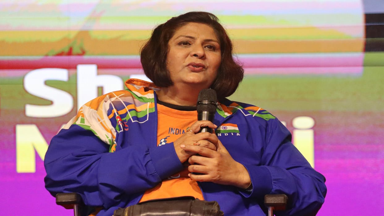 Sports Mahakumbh: Padmashree Paralympic reached Mahakumbh, athlete Deepa Malik filled enthusiasm among