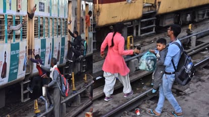 passengers going to Maha Kumbh entered bogies from track side In Lucknow when entry not allowed from platform