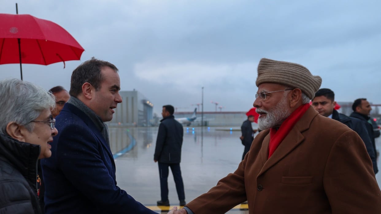 PM Modi arrives in France to attend AI summit, hold talks with Macron
