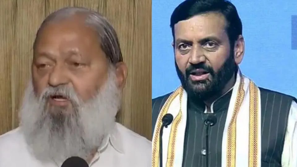 Haryana Politics CM Nayab Saini jp nadda anil vij news today