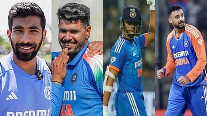 Champions Trophy: चैंपियंस ट्रॉफी के लिए भारतीय टीम में बदलाव, बुमराह-जायसवाल बाहर; हर्षित-वरुण को मौका ICC Champions Trophy 2025 Team India squad update Jasprit Bumrah ruled out Harshit Rana