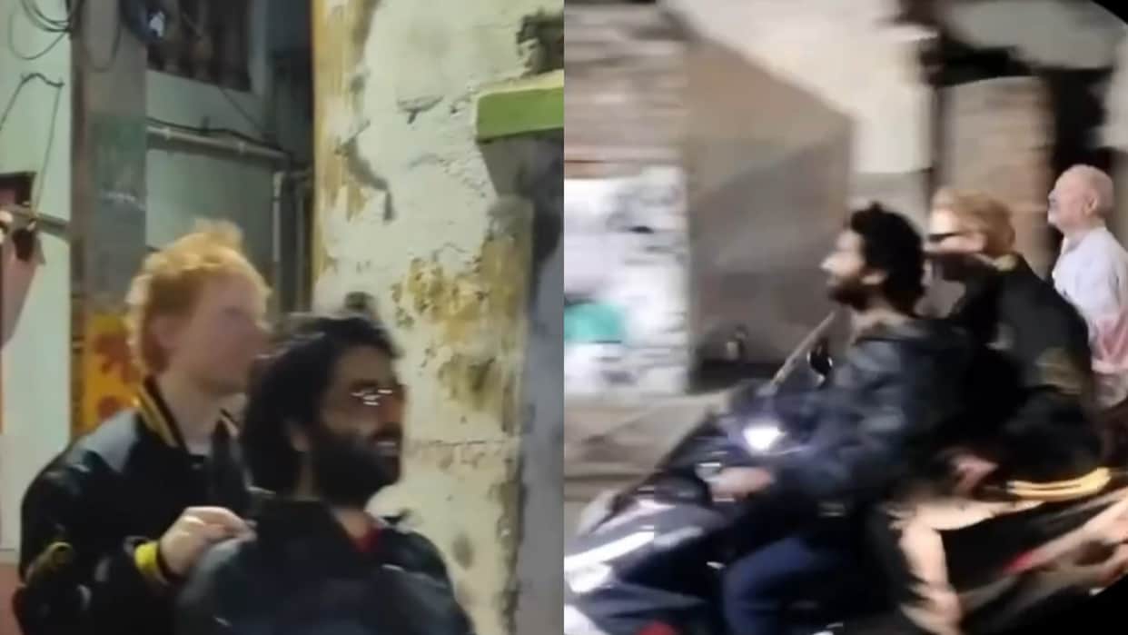 Ed Sheeran Enjoys Scooter Ride with Arijit Singh Video Surfaced on Internet