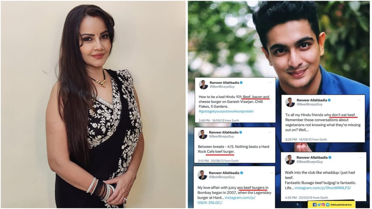 Actress Geetanjali Mishra shared Ranveer allahabadia posts promoting beef viral on social  media