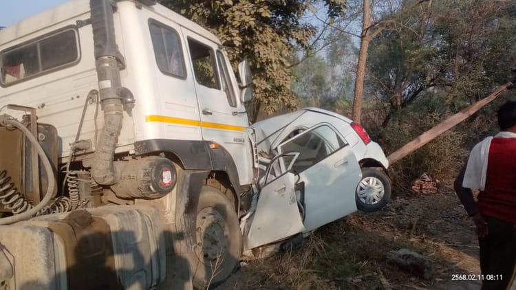 Bahraich: Dumper Collides With The Car Of A Family Going To Lucknow To Get Medicines, 5 People Of The Same Fa – Amar Ujala Hindi News Live
