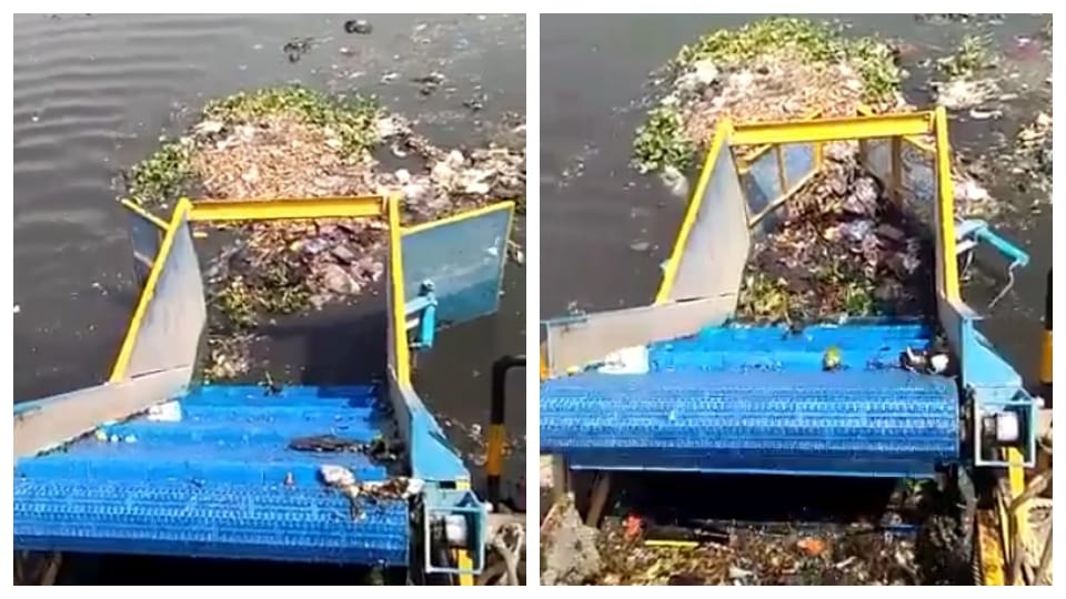 Trash skimmers removing 10-15 tonnes of garbage from Ganga-Yamuna every day during Maha Kumbh
