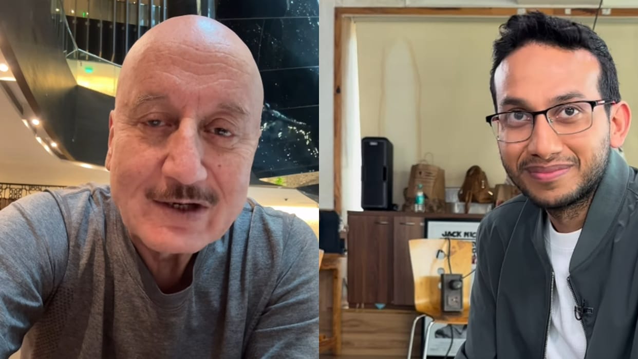 Anupam Kher Trains Businessman Ritesh Agarwal for Acting in Latest Video
