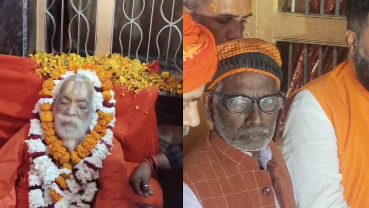 Body of Acharya Satyendra Das, chief priest of Ram temple, brought to Ayodhya.