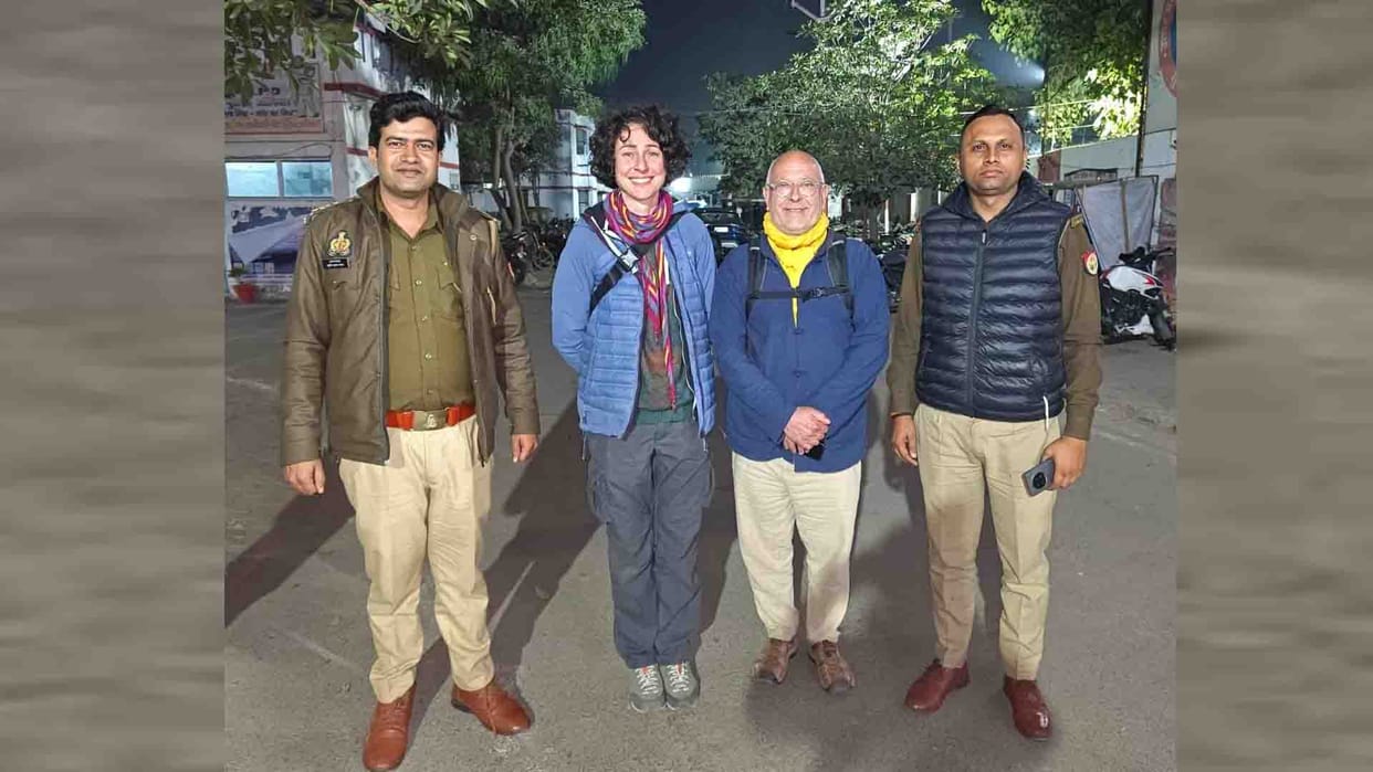 Police provided breakfast to the wandering French citizens, sent them to Varanasi by bus