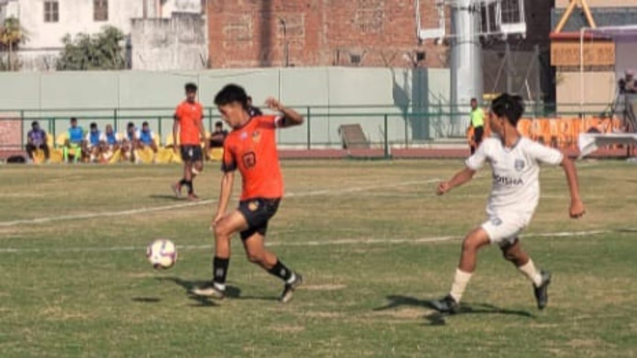 national football competition in varanasi match held between Inter Kashi and Odisha FC