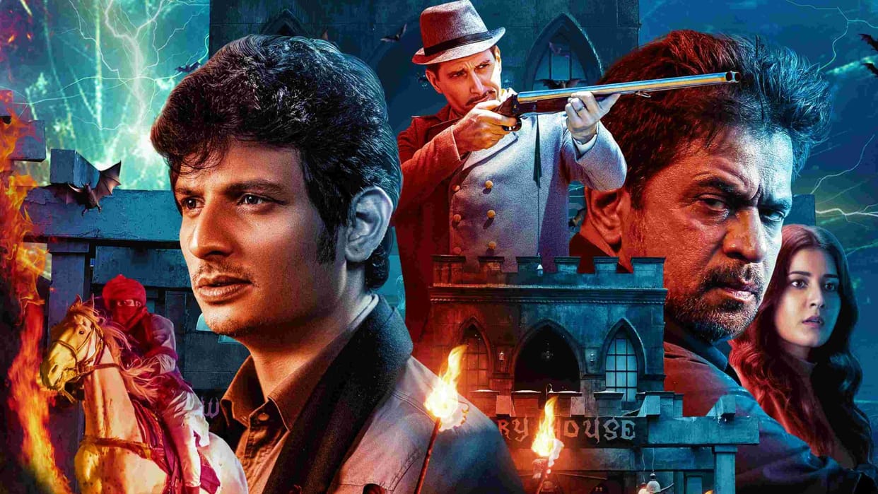 Aghathiyaa trailer release horror thriller story by PA Vijay Jiiva Arjun Sarja Raashi khanna 28 Feb South film