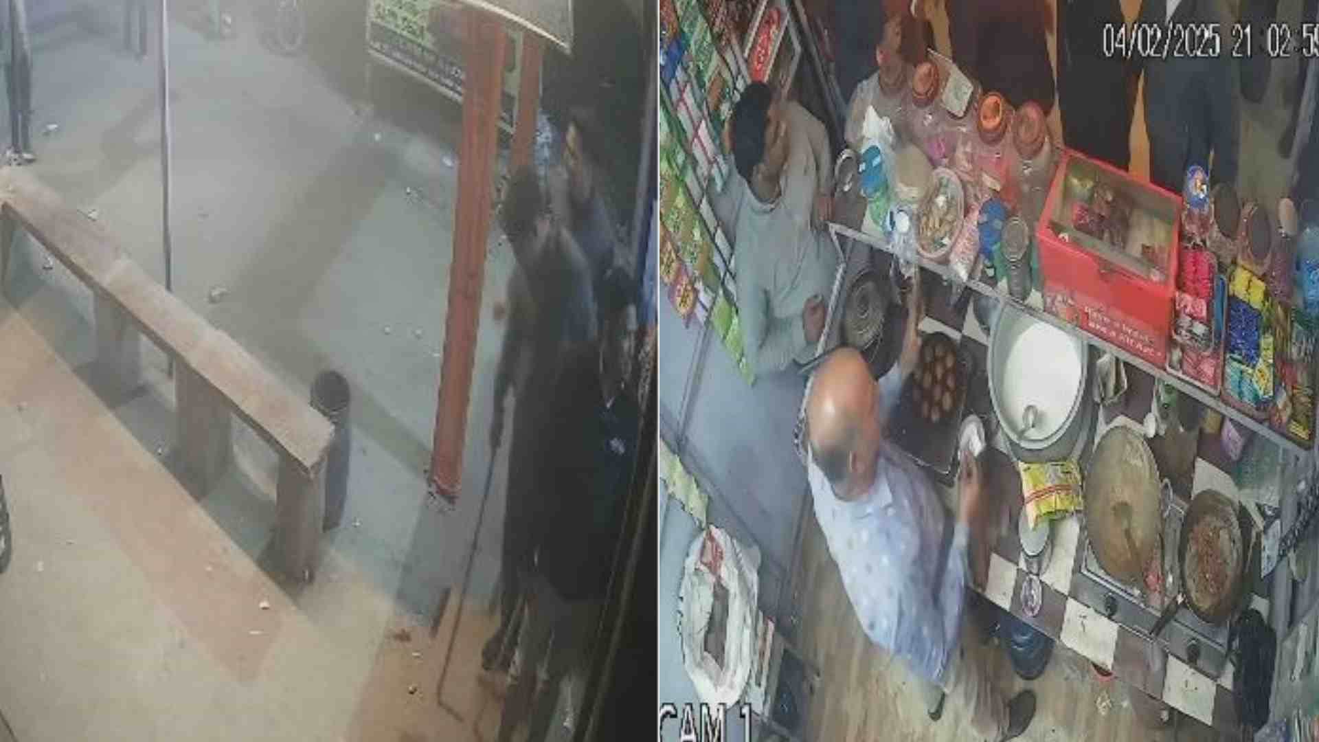 घटना का सीसीटीवी फुटेज।