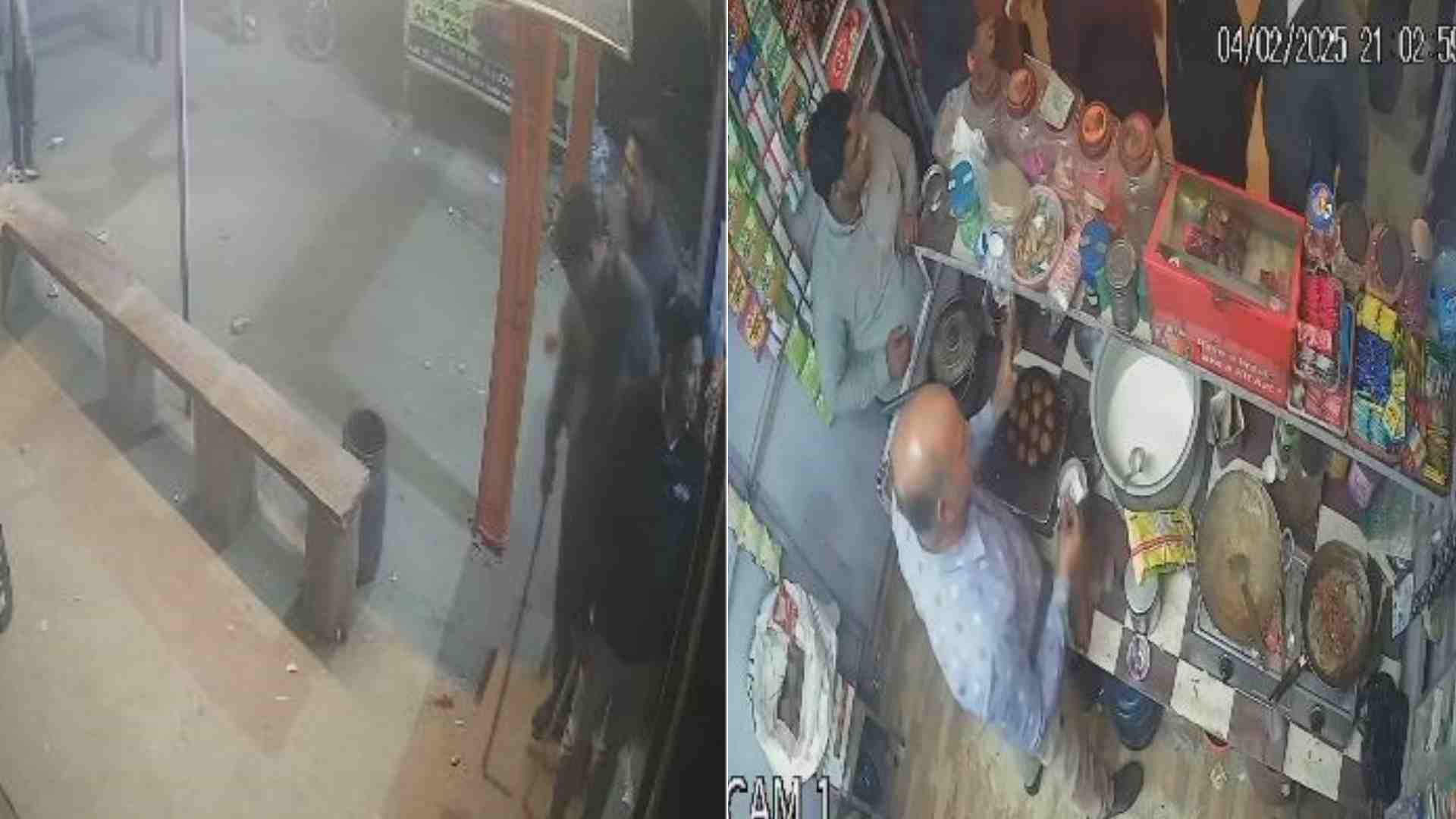 घटना का सीसीटीवी फुटेज।