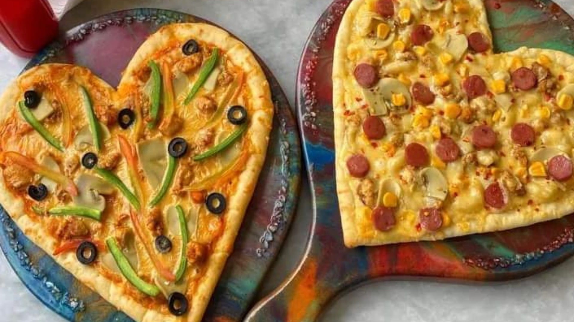 Valentine Day 2025 how to make heart shape pizza at home
