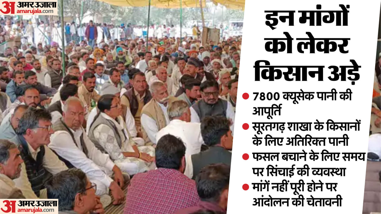 farmers held SDM and ADM hostage for three hours In Sri Ganganagar