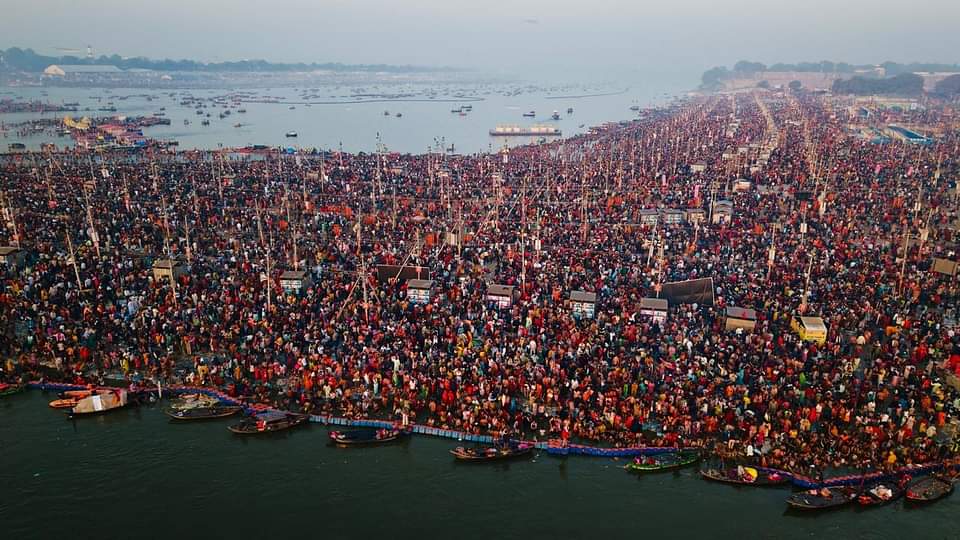 MahaKumbh 2025 Prayagraj Devotees throng Triveni sangam on Magh Purnima see PHOTOS