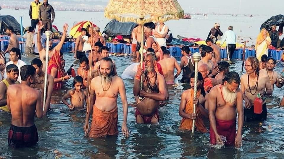 MahaKumbh 2025 Prayagraj Devotees throng Triveni sangam on Magh Purnima see PHOTOS