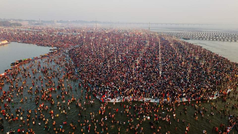 MahaKumbh 2025 Prayagraj Devotees throng Triveni sangam on Magh Purnima see PHOTOS