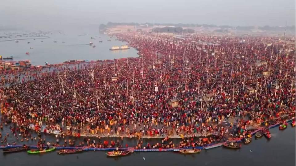 MahaKumbh 2025 Prayagraj Devotees throng Triveni sangam on Magh Purnima see PHOTOS