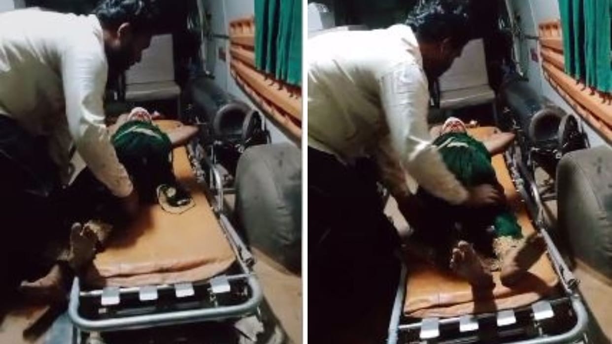 young man attacked woman with an axe broke her head in Sonbhadra condition is critical