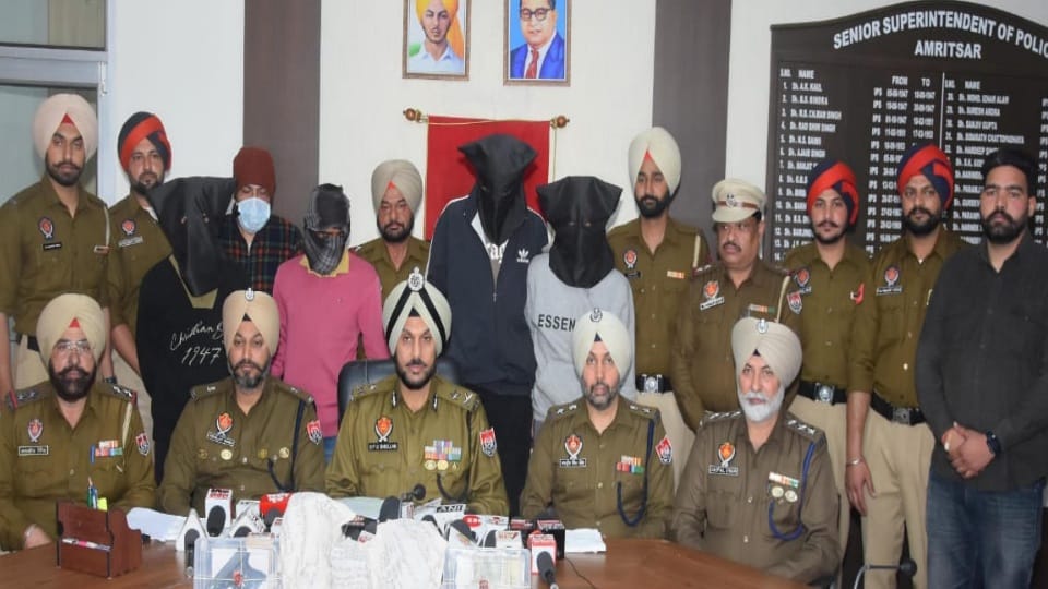 Five drug smugglers arrested in Amritsar Accused have connections with France and Pakistan