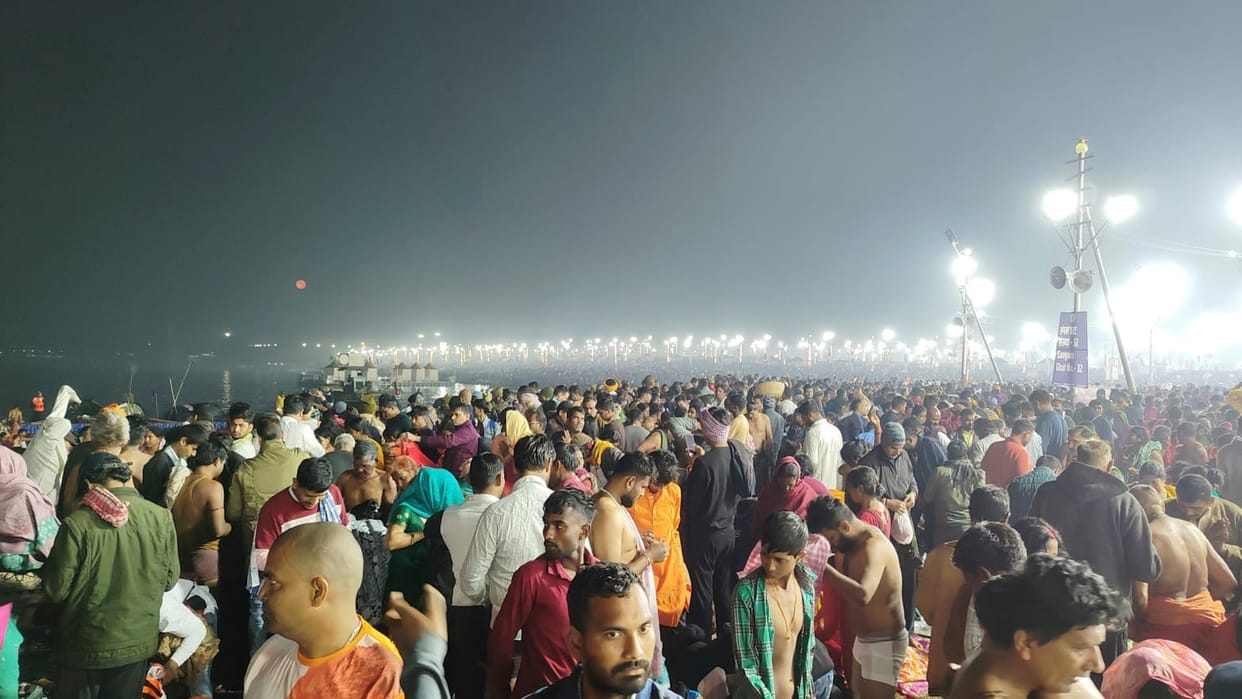 38 administrative officers took command on Maghi Purnima, situation remained under control despite the crowd.