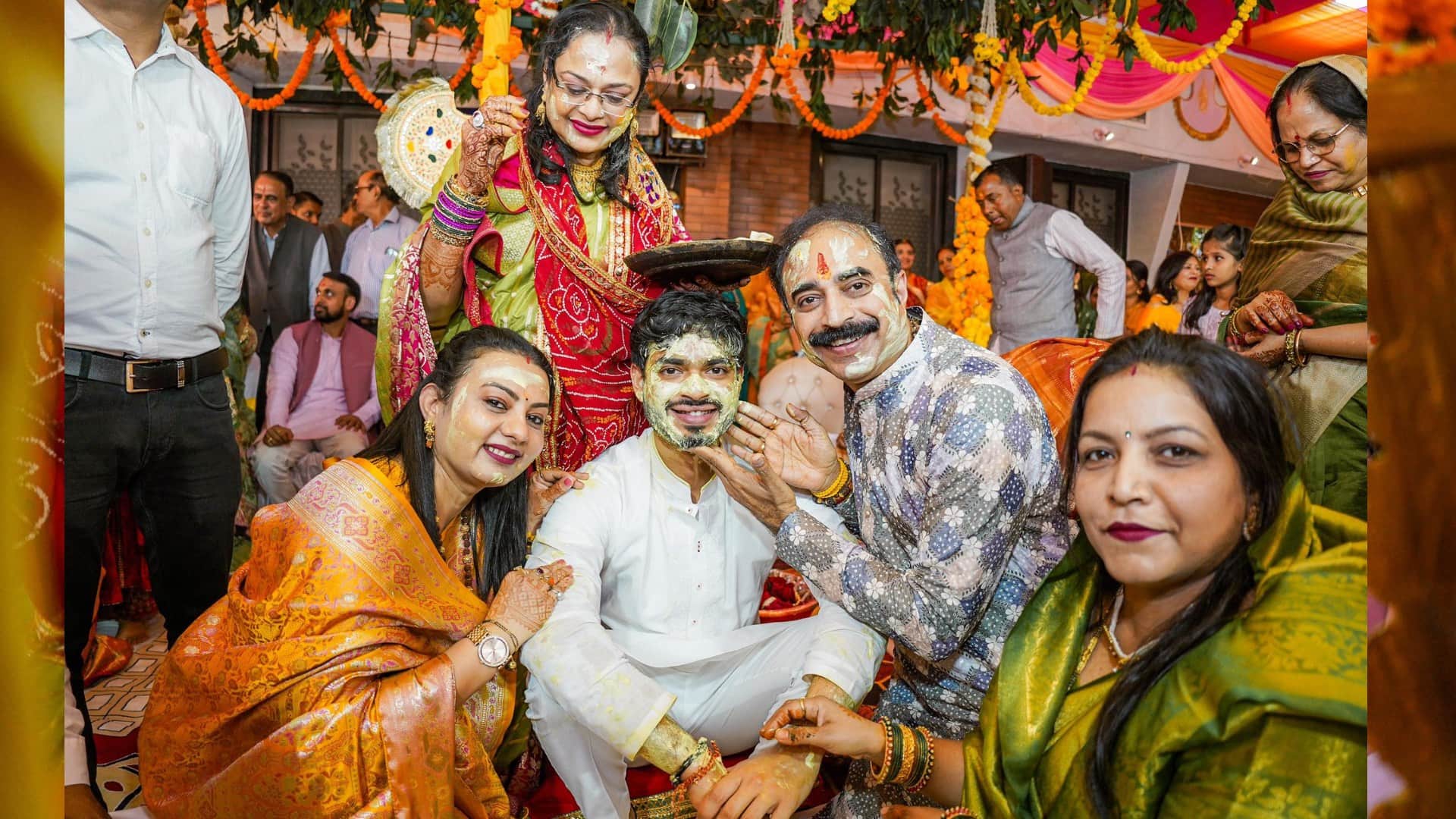 Shivraj Singh Chouhan: Shivraj's son Kunal applied turmeric, worshipped with Vedic mantras in the pavilion