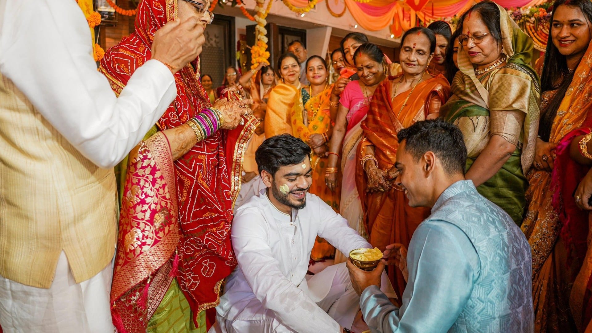 Shivraj Singh Chouhan: Shivraj's son Kunal applied turmeric, worshipped with Vedic mantras in the pavilion