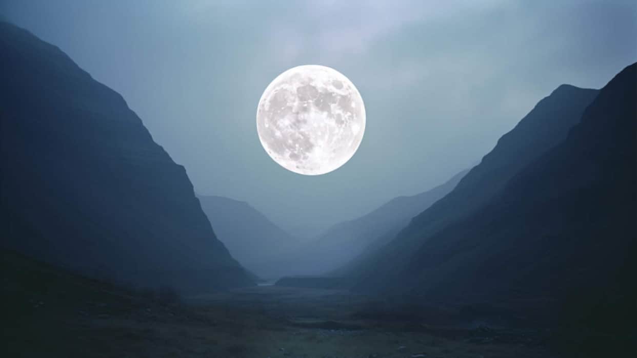 snow Moon 2025 snow moon amazing moonlight seen sky in night on magh purnima today What is the snow moon