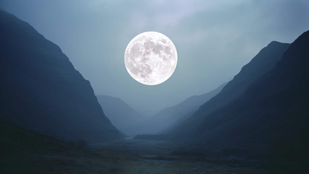 snow Moon 2025 snow moon amazing moonlight seen sky in night on magh purnima today What is the snow moon