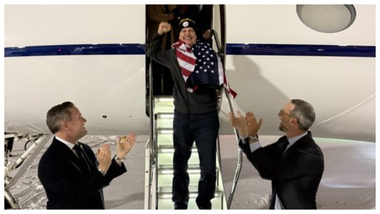 US teacher marc fogel returns home after spending three years in russia jail president trump welcome