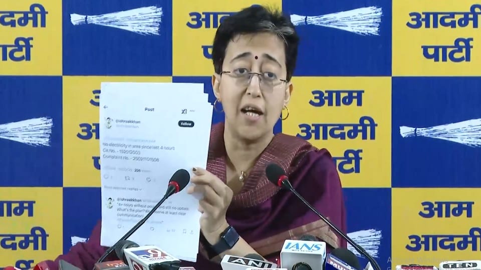 Atishi attacked BJP over electricity in Delhi