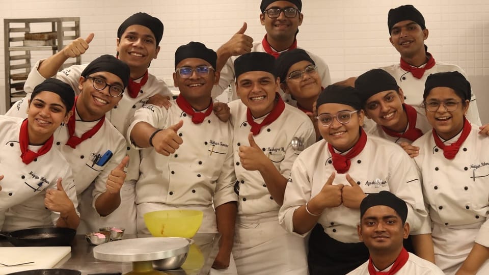 Students are being trained as professional chefs at ICI Noida