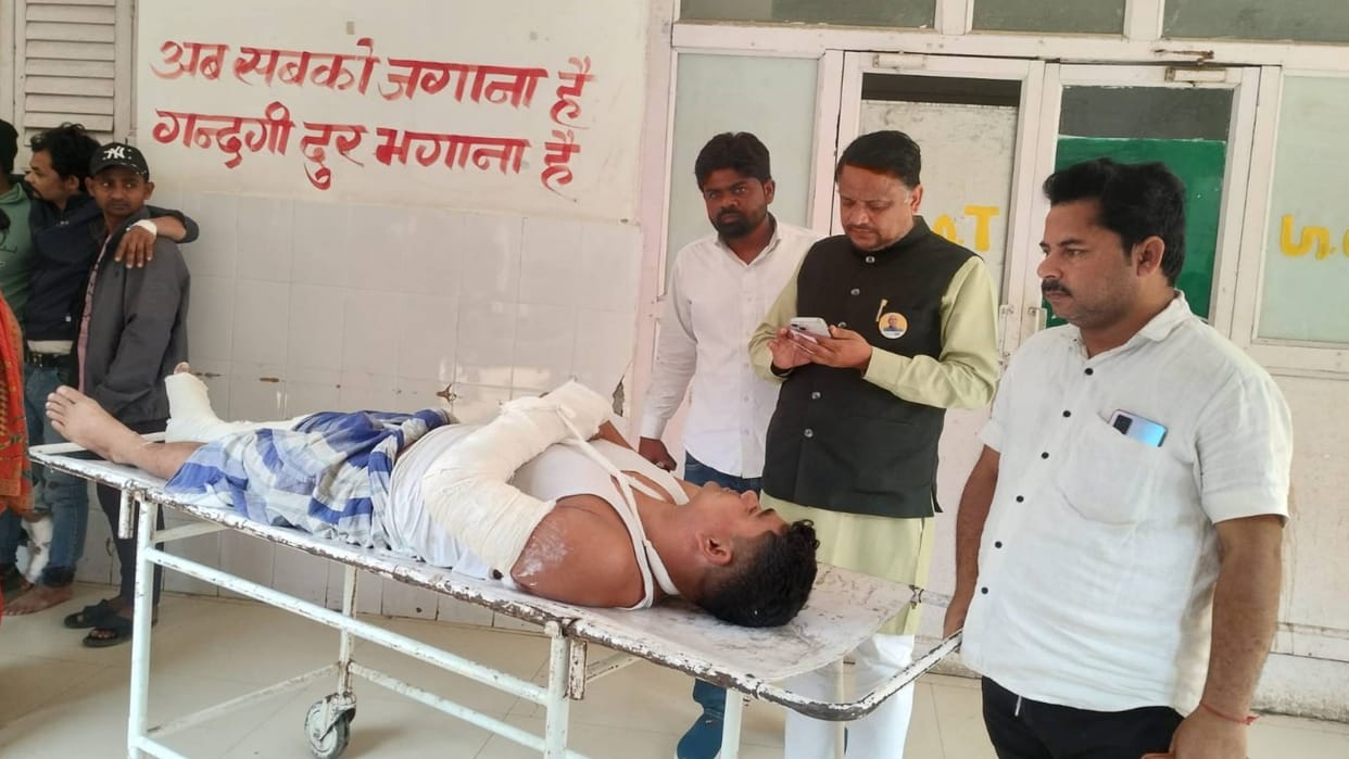 Bihar RJD MLA Purnia tortured JDU leader held him hostage in his house beat him with bike saucer drink urine