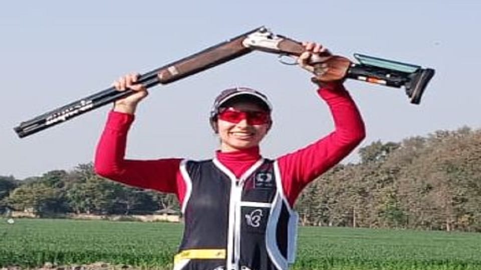 Ganimat won gold medal in shotgun in 38th national games