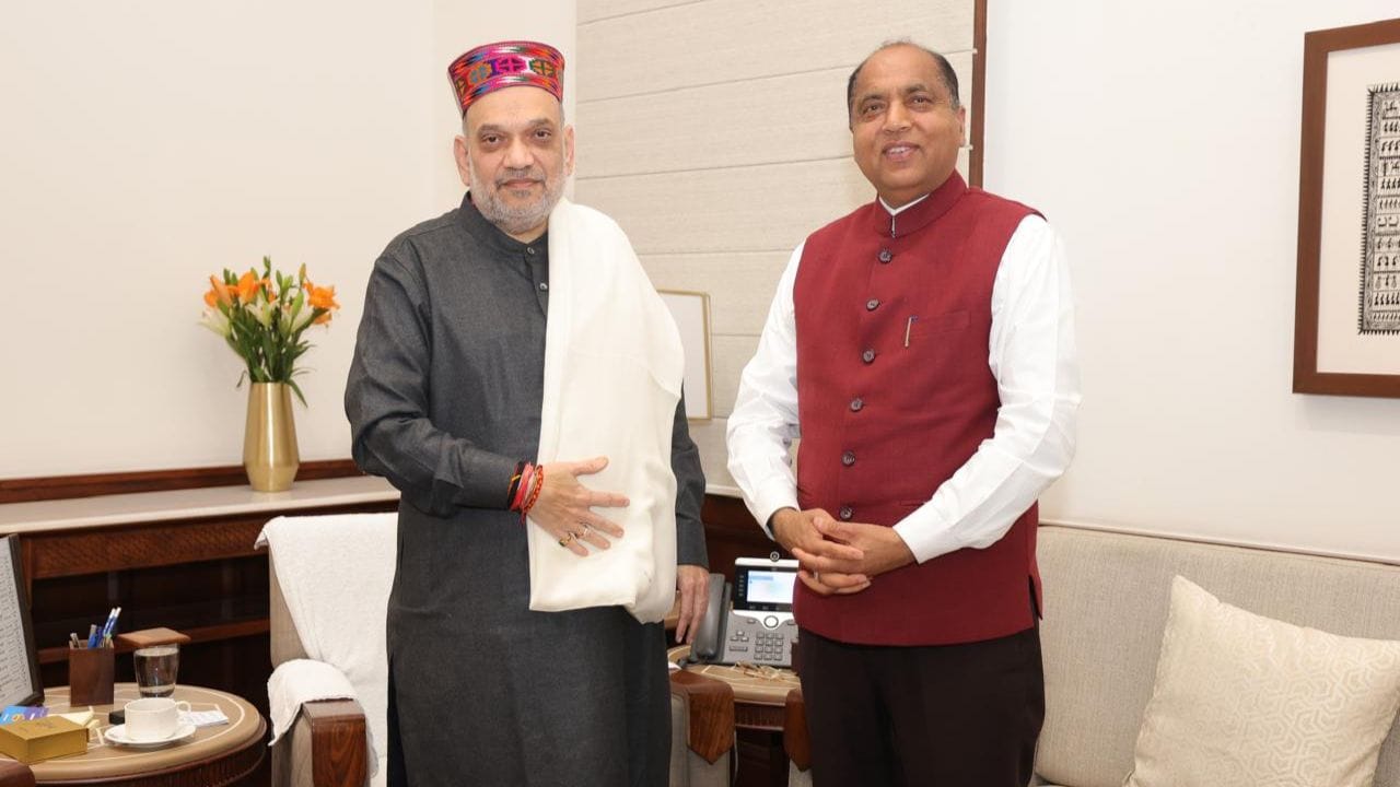 himachal lop jairam thakur met amit shah delhi bjp-president MLA Sudhir Sharma and Ashish Sharma