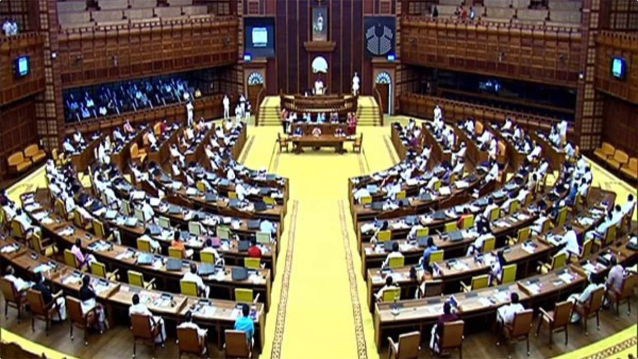 kerala assembly uproar over low alcohol liquor tax cut ldf walkout and vijayan allegations against government