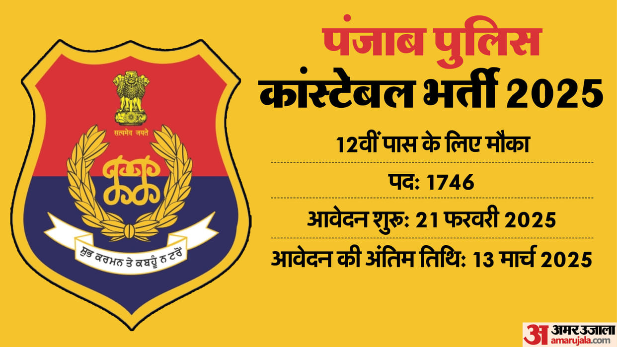 Punjab Police Constable Recruitment Application starts for 1746 post; Know selection process