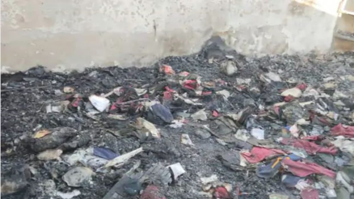 Karauli: Massive Fire Engulfs Clothing Showroom in Hindaun, Lakhs Lost, Major Tragedy Averted