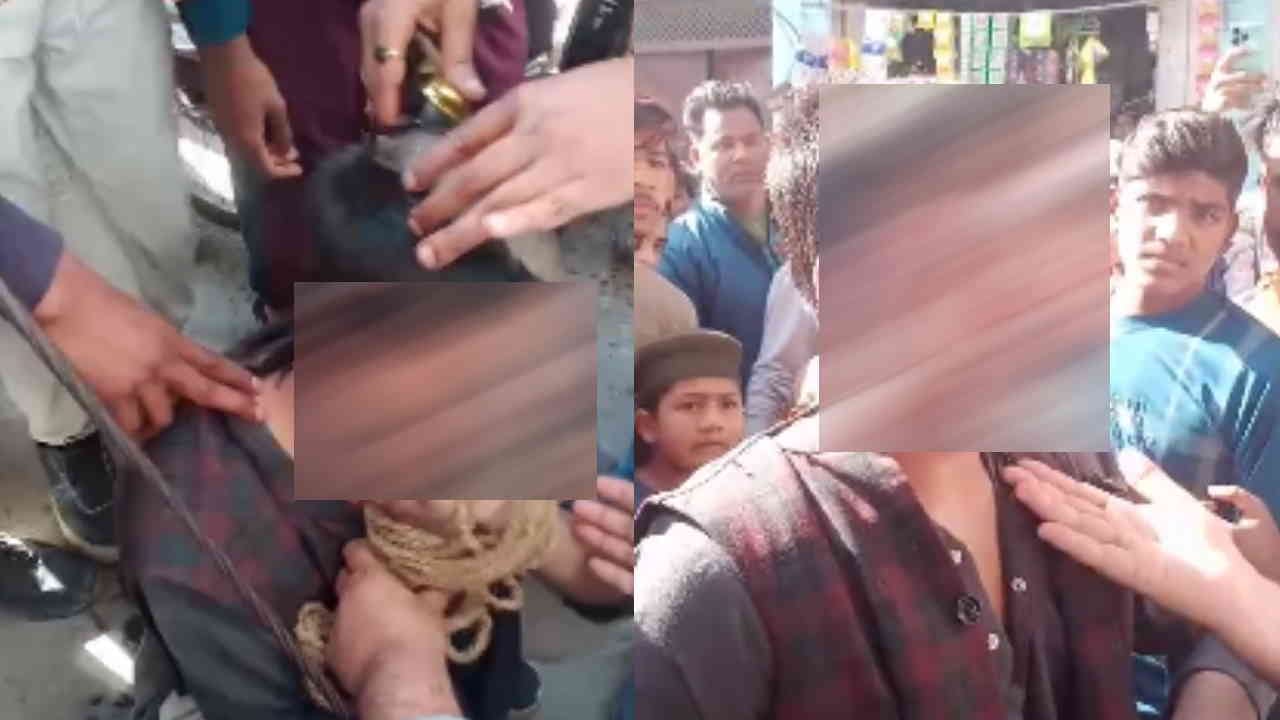 young man hair cut bald beaten with shoes slippers and paraded in streets in Roorkee Uttarakhand News