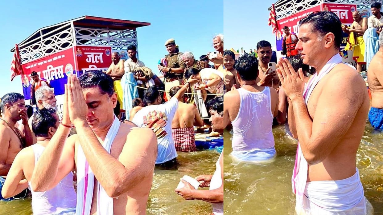 Mahakumbh 2025: Sachin Pilot took a holy dip in Prayagraj Sangam