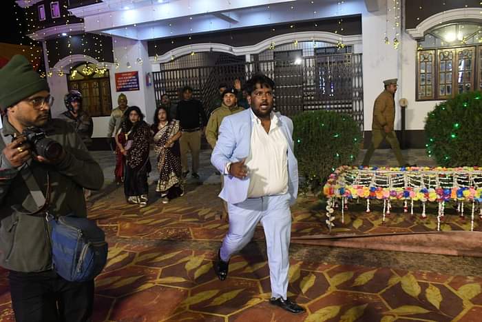 Lucknow: Leopard entered the marriage party, bride and groom ran away after getting upset, see the terror in t