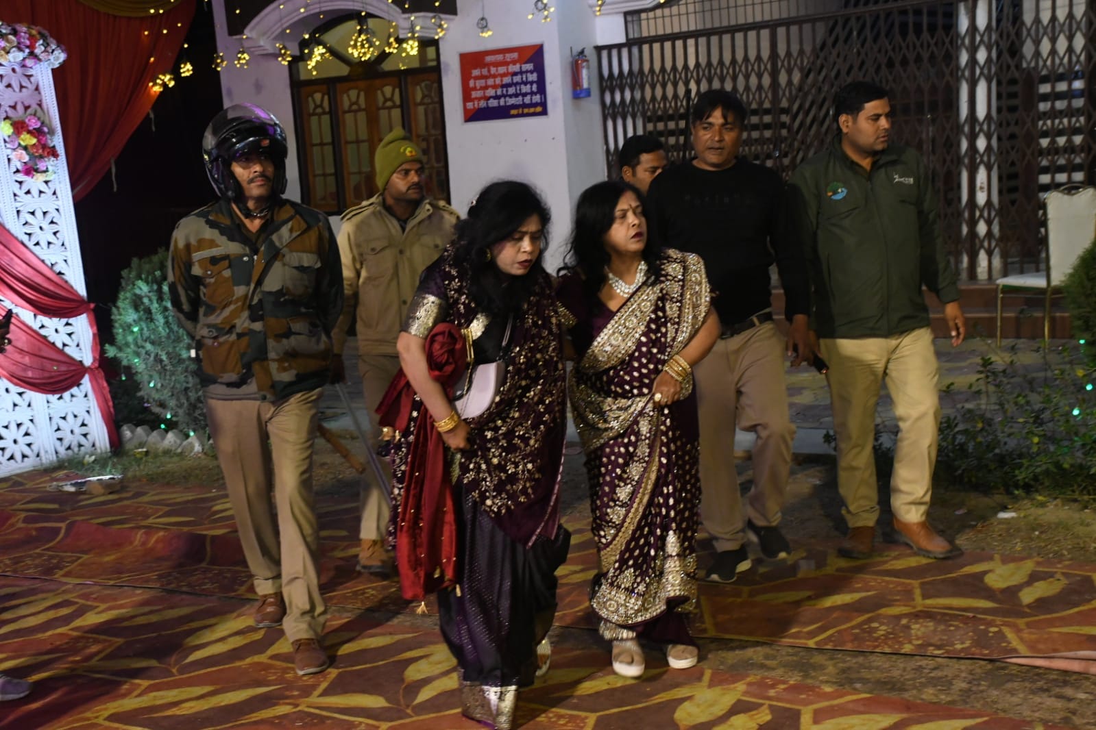 Lucknow: Leopard entered the marriage party, bride and groom ran away after getting upset, see the terror in t