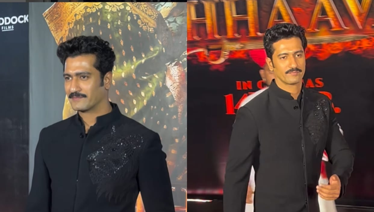 Vicky Kaushal And Katrina Kaif At Film Chhava Screening With Family