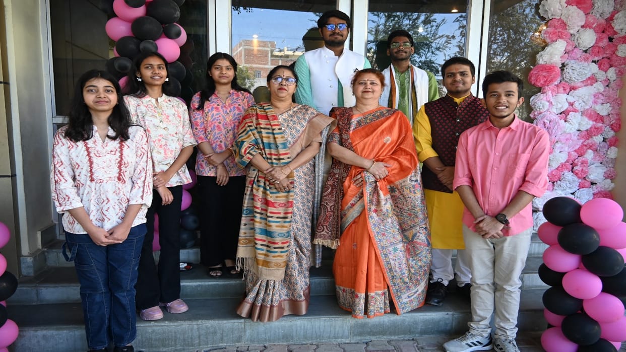 Ganga Gurukulam School: Kaustubh Mishra was elected Mr. and Shriya Tripathi was elected Miss Ganga Gurukulam.