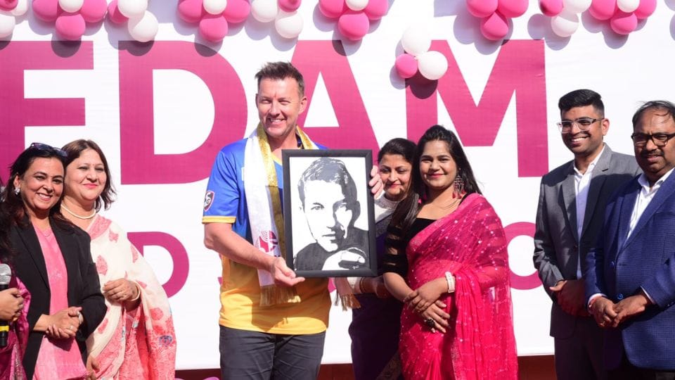 Cricket legend Brett Lee reached Vedam World School