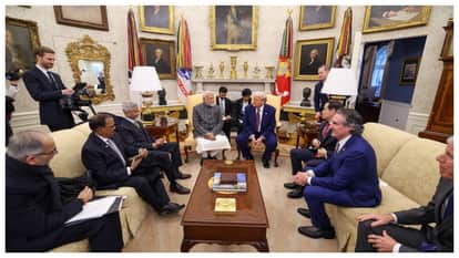 व्हाइट हाउस में ट्रंप के साथ पीएम मोदी