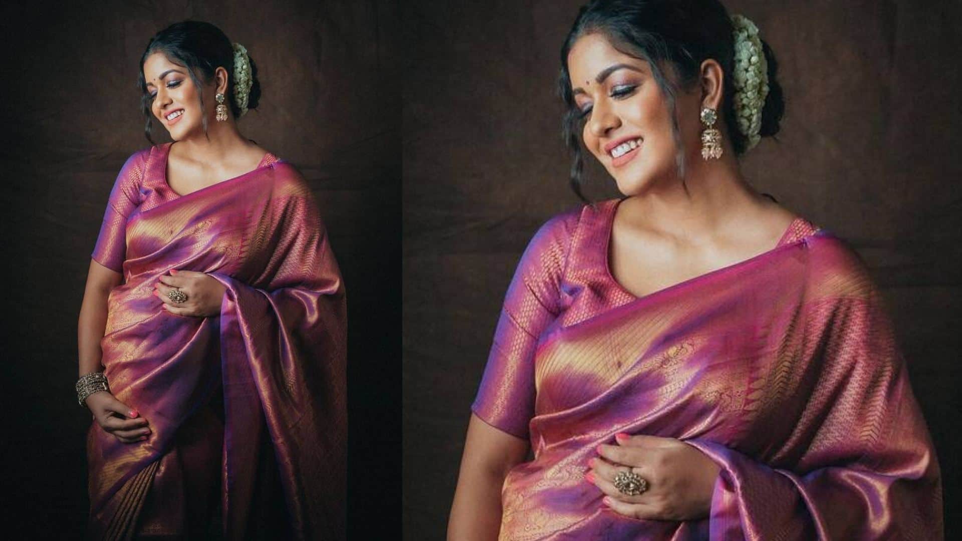 how to wear saree and peticot during pregnancy